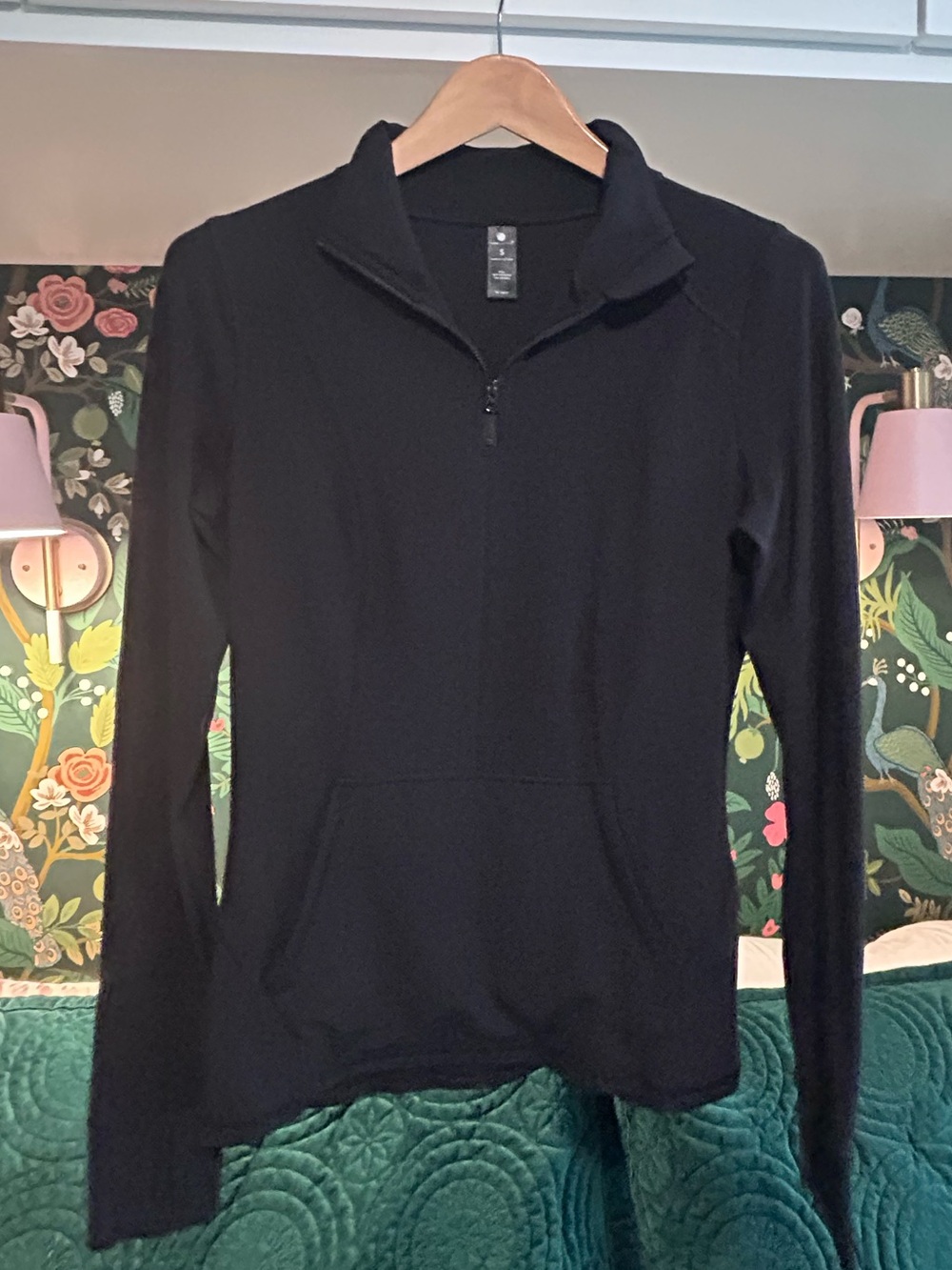 Yogalicious Black Women's Quarter-Zip Pullover